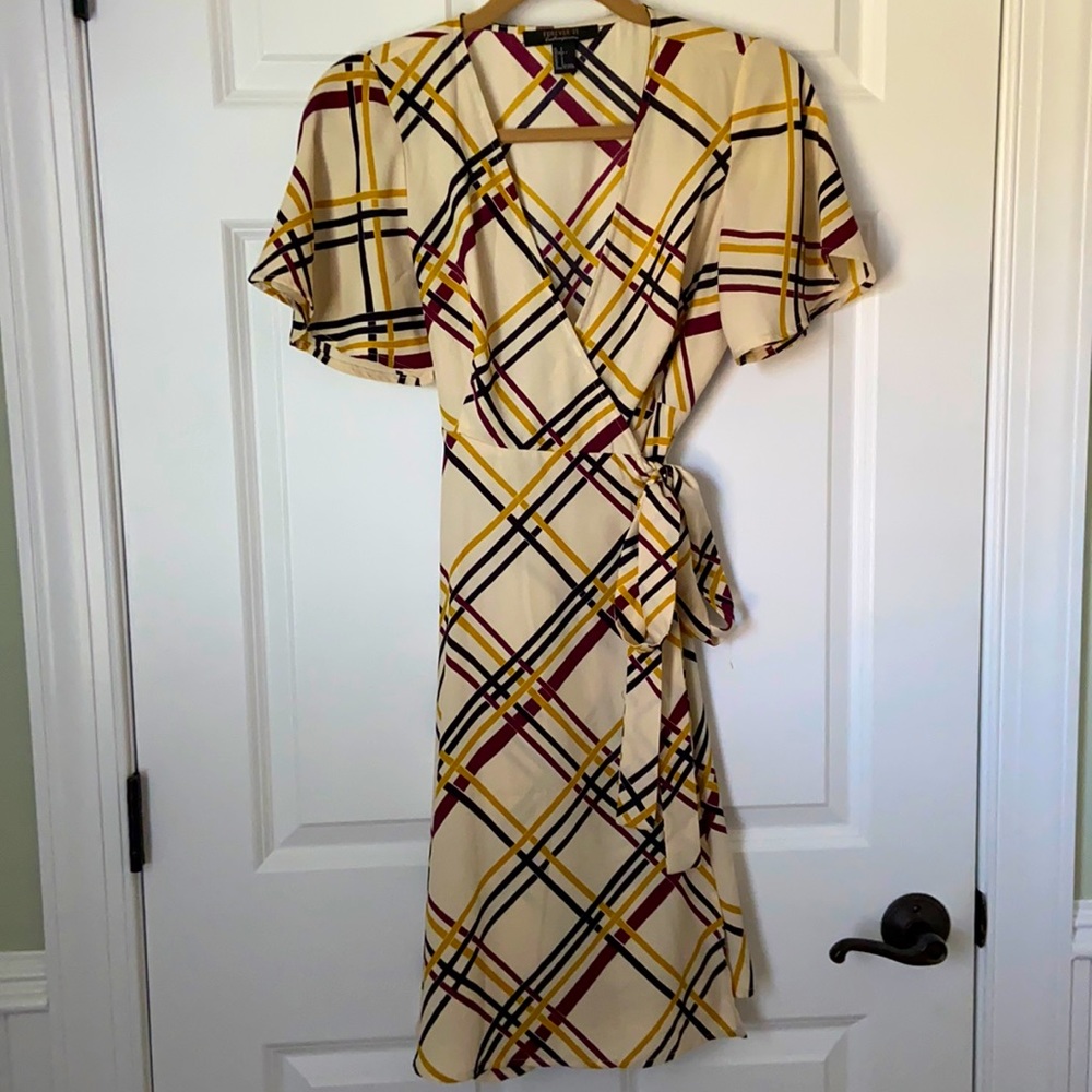 Wrap tie dress